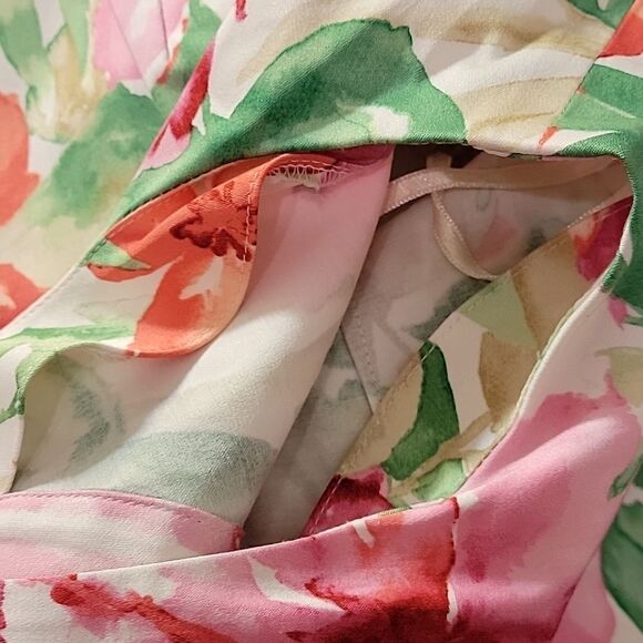 BRAND NEW JONES NEW YORK FLORAL TROPICAL SLEEVELESS ROUNDNECK LINE DRESS - Picture 11 of 14